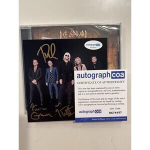 Def Leppard SIGNED Drastic Symphonies CD Autographed ACOA Authenticated #15